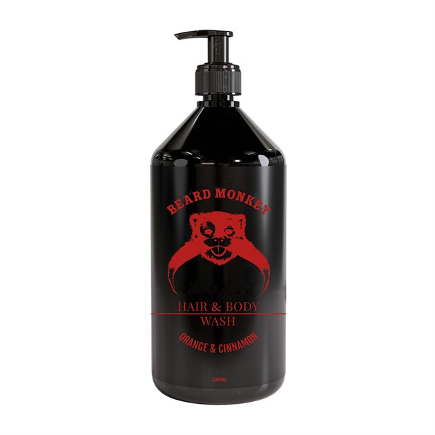 Beard Monkey Hair & Body - Orange & Cinnamon 1000 ml