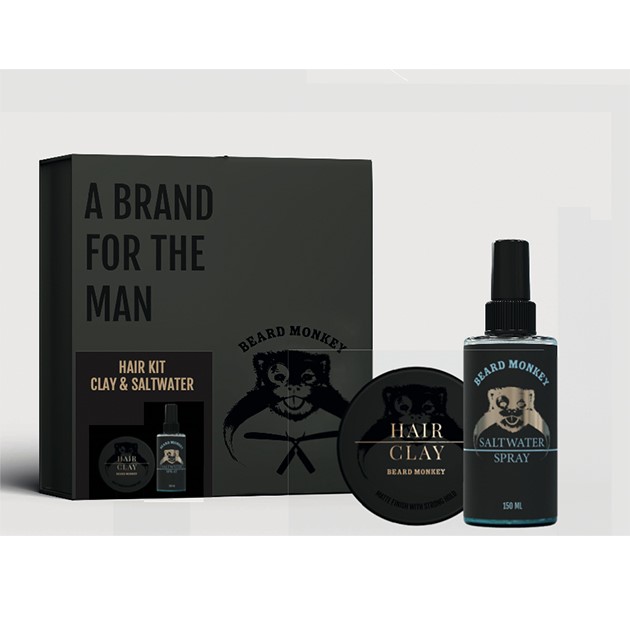 Beard Monkey Gift Set Hair Clay/Saltwaterspray