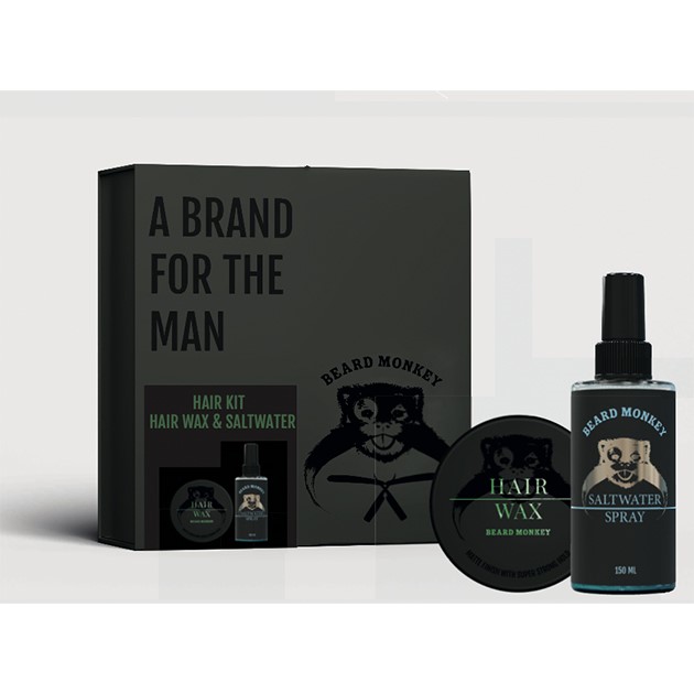 Beard Monkey Gift Set Hair Wax/Saltwater Spray