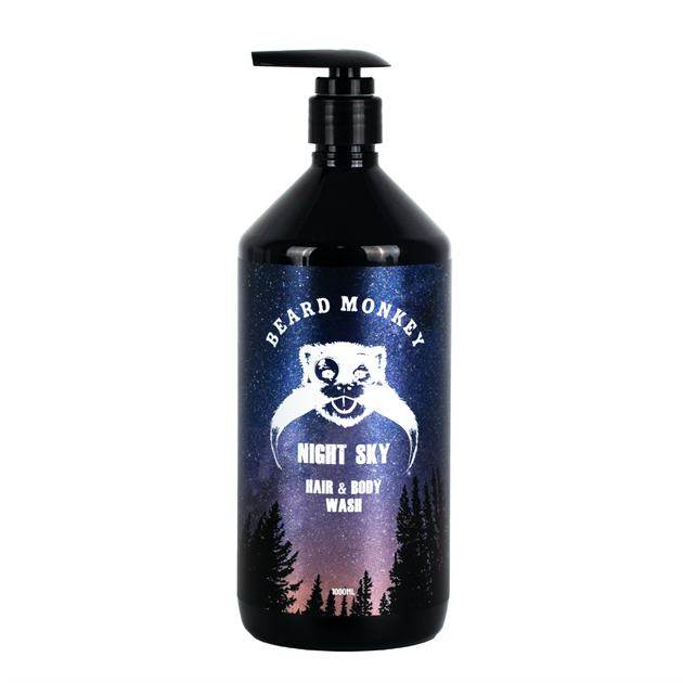 Beard Monkey Hair & Body Wash 1000ml Night Sky